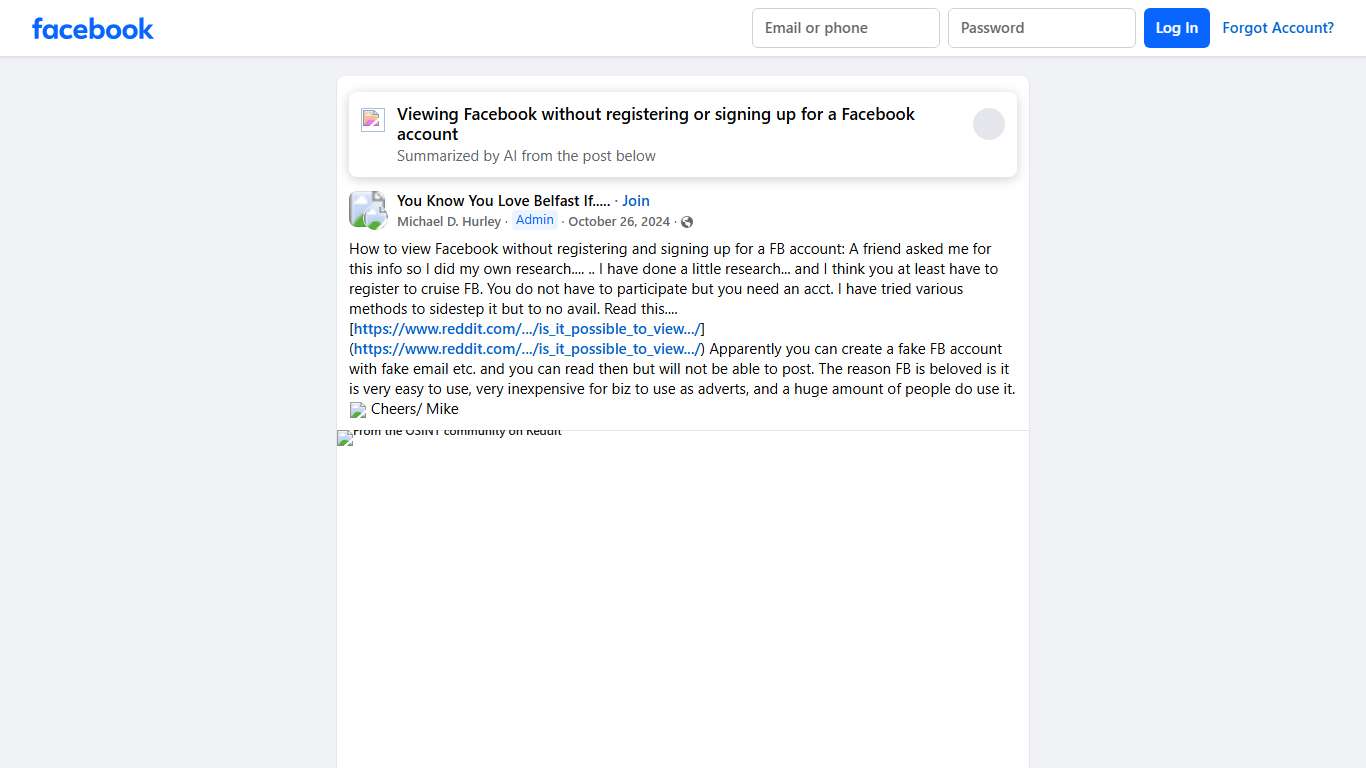 You Know You Love Belfast If..... | How to view Facebook without registering and signing up for a FB account: A friend asked me for this info so I did my own research... | Facebook